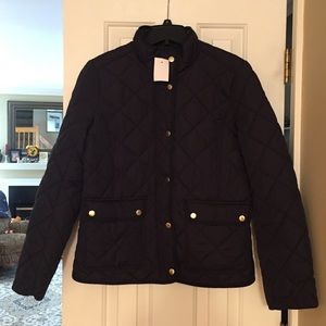 J Crew Factory Quilted Coat- Medium